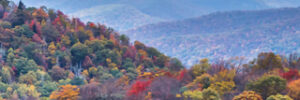 Leaf Foliage on the mountains in Vermont, the home of Brook Field Service Generators.