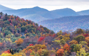 Leaf Foliage on the mountains in Vermont, the home of Brook Field Service Generators.