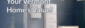 Promotional graphic from Brook Field Service for a blog article titled "Does a Standby Generator Increase Your Vermont Home's Value?" discussing standby generator ROI and real estate benefits.